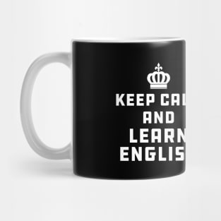 English Teacher - Keep calm and learn english Mug